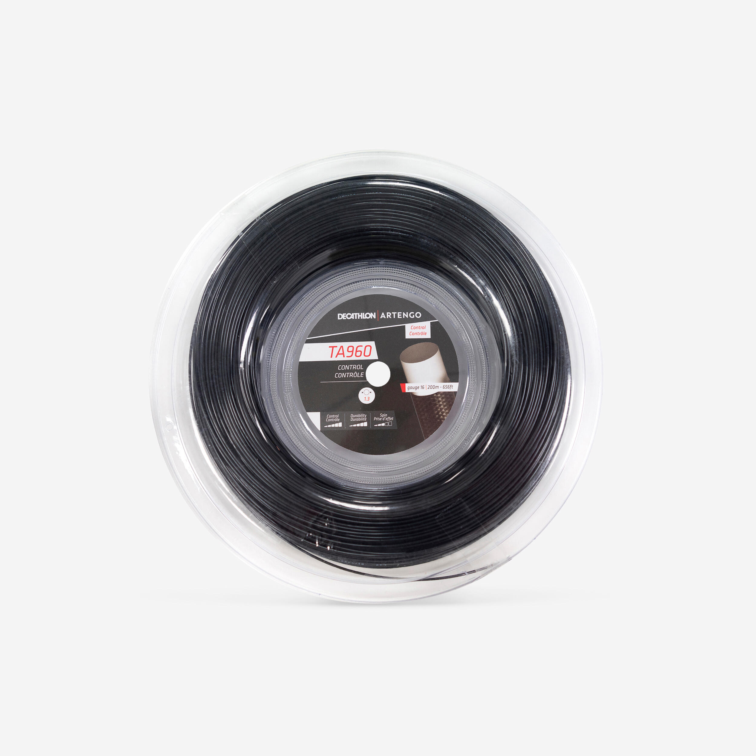 ARTENGO Monofaser Tennissaite 1.30 mm – TA960 Control 200 m Rolle schwarz | 03608399826095 ARTENGO Monofaser Tennissaite 1.30 mm – TA960 Control 200 m Rolle schwarz | 03608399826095