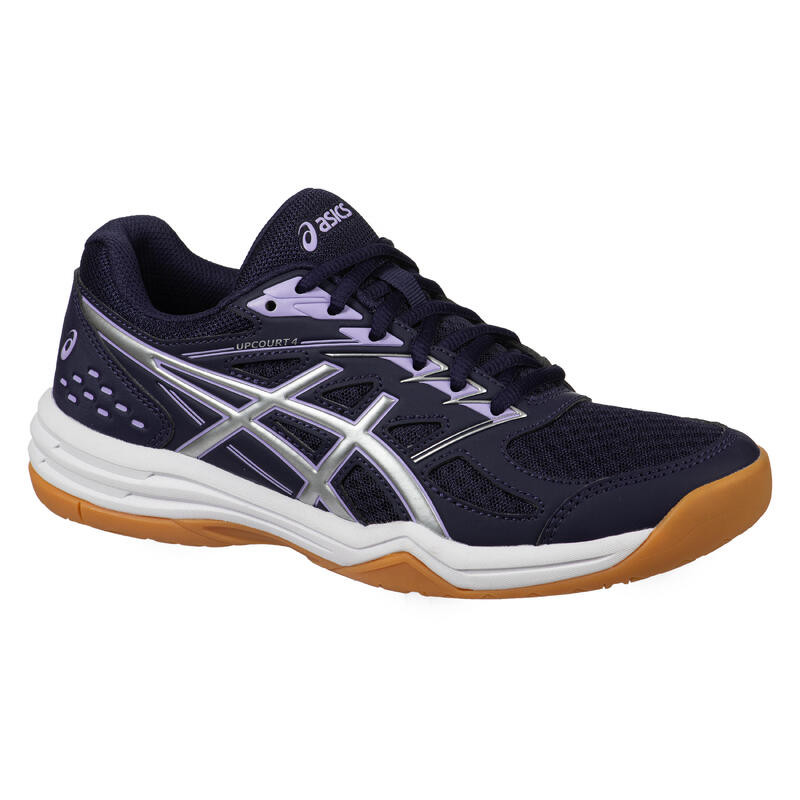 Schoenen voor badminton en indoor sporten dames Upcourt 4 marineblauw/lavendel