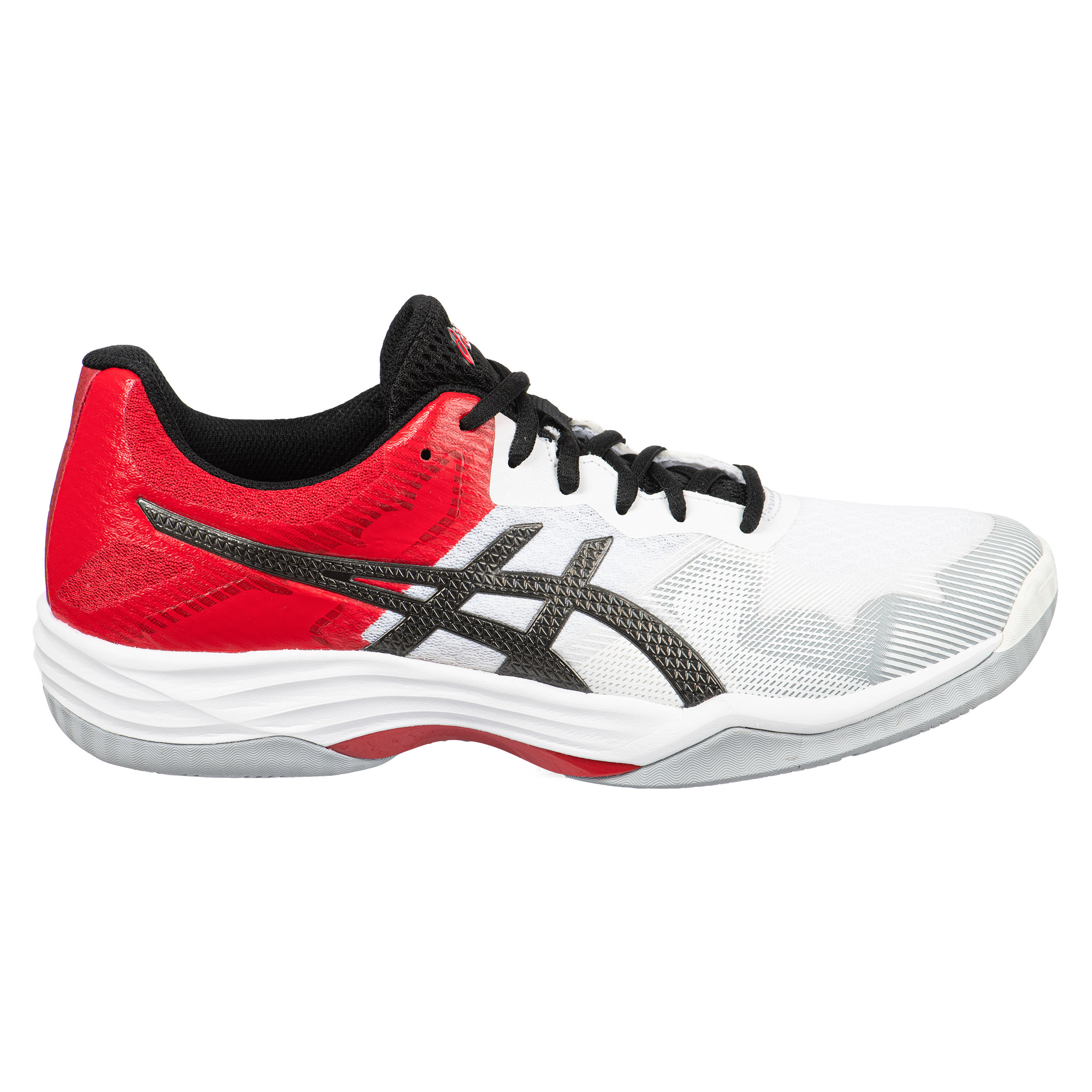 Men's Badminton and Indoor Sports Shoes Gel Tactic - White/Red 5/6