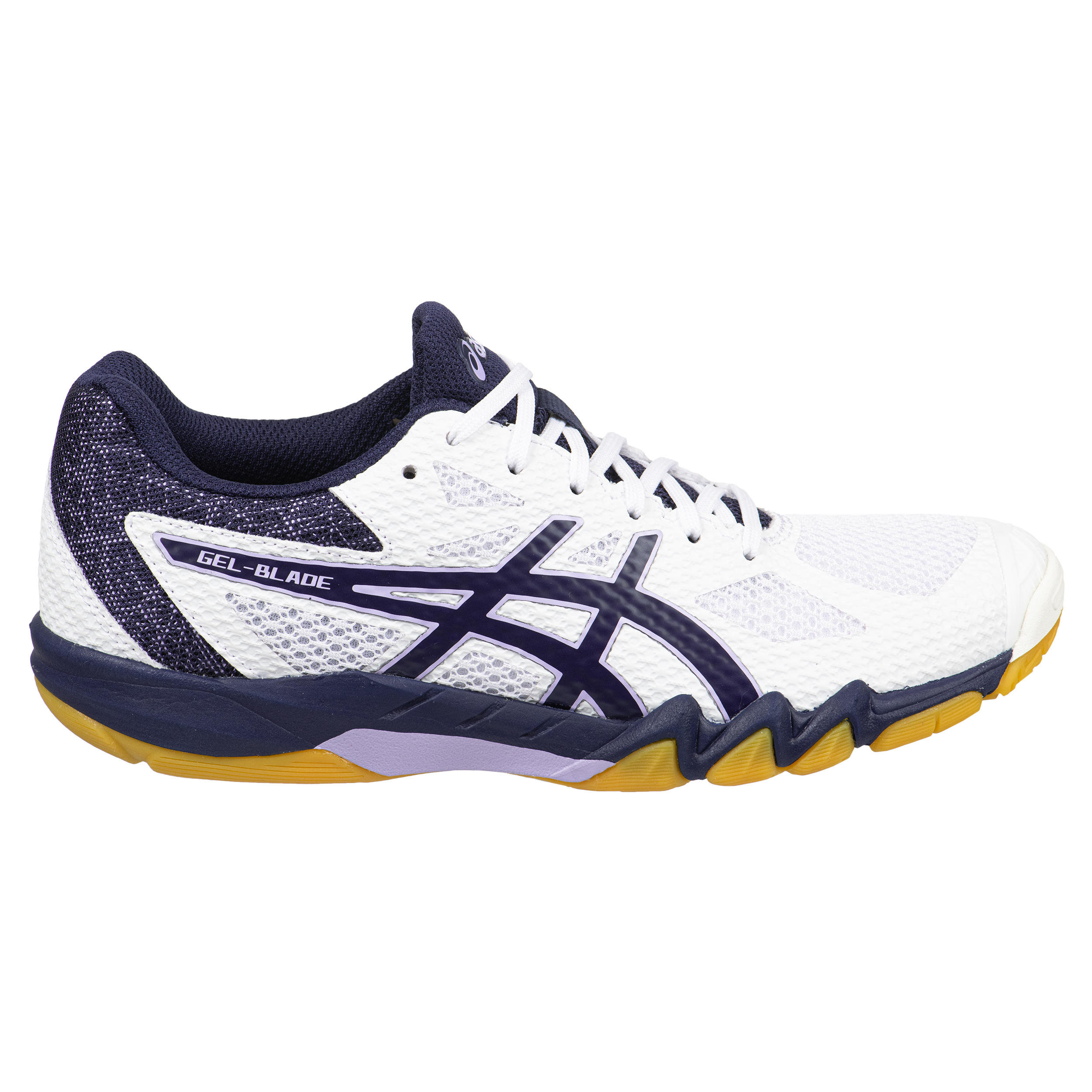 Badminton and Indoor Sports Shoes Gel Blade 7 - White/Navy 3/6