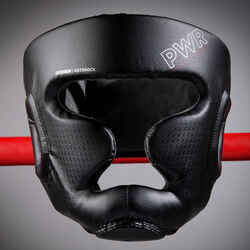 Adult Boxing Full Face Headguard 500 - Black