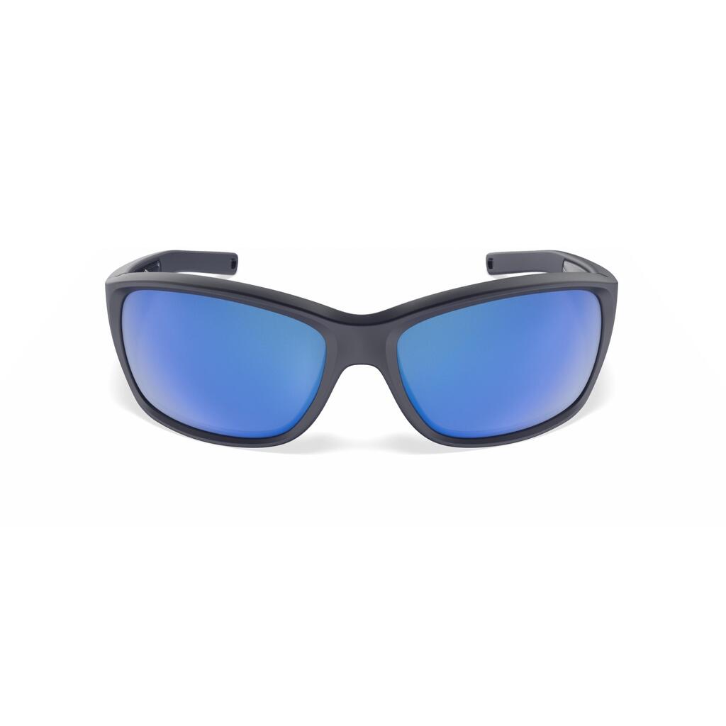 Lunettes de soleil polarisées flottantes voile enfant SAILING 100 bleu foncé