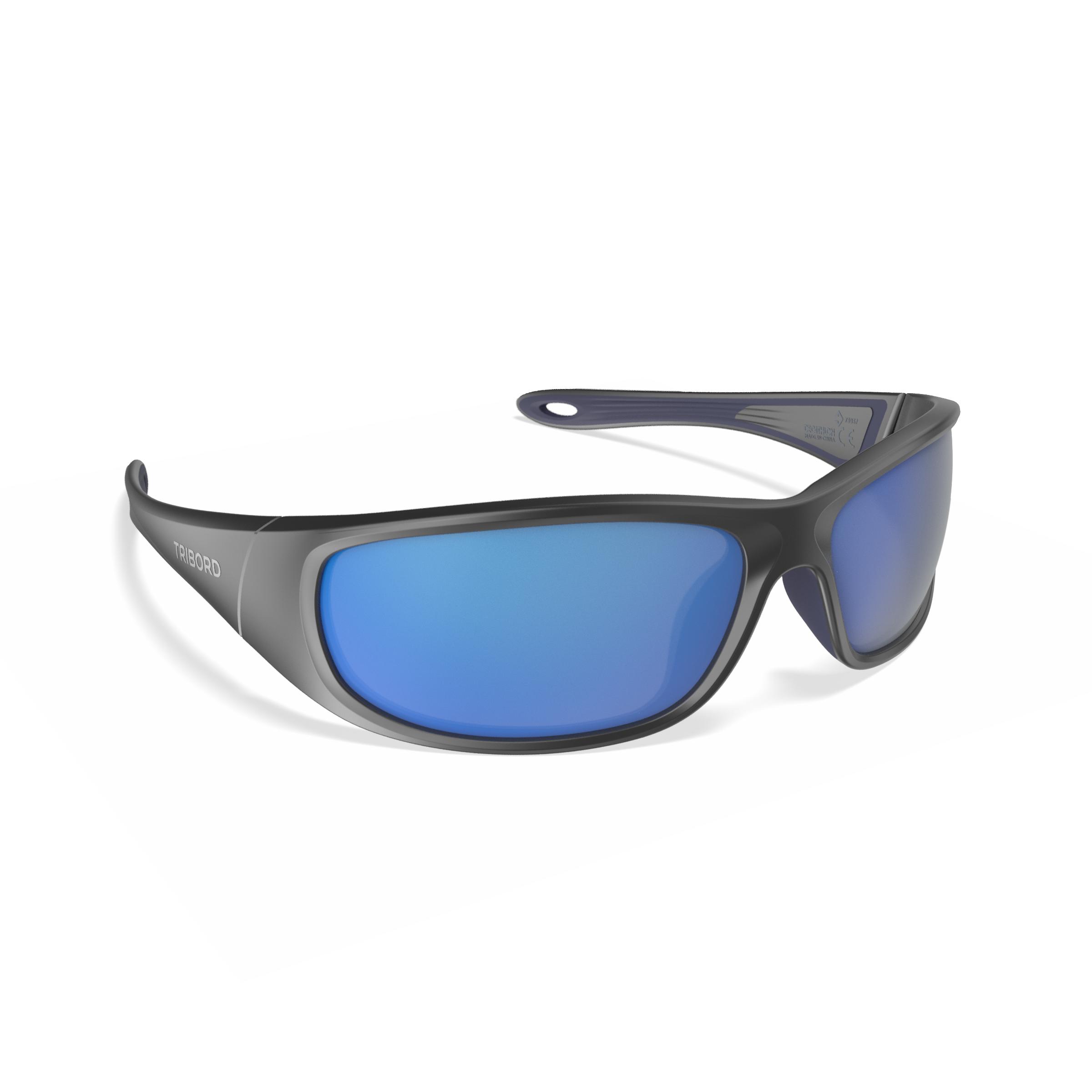 ADULT RUNPERF 2 TRANSLU RUNNING SUNGLASSES category 3 - BLUE/ SILVER