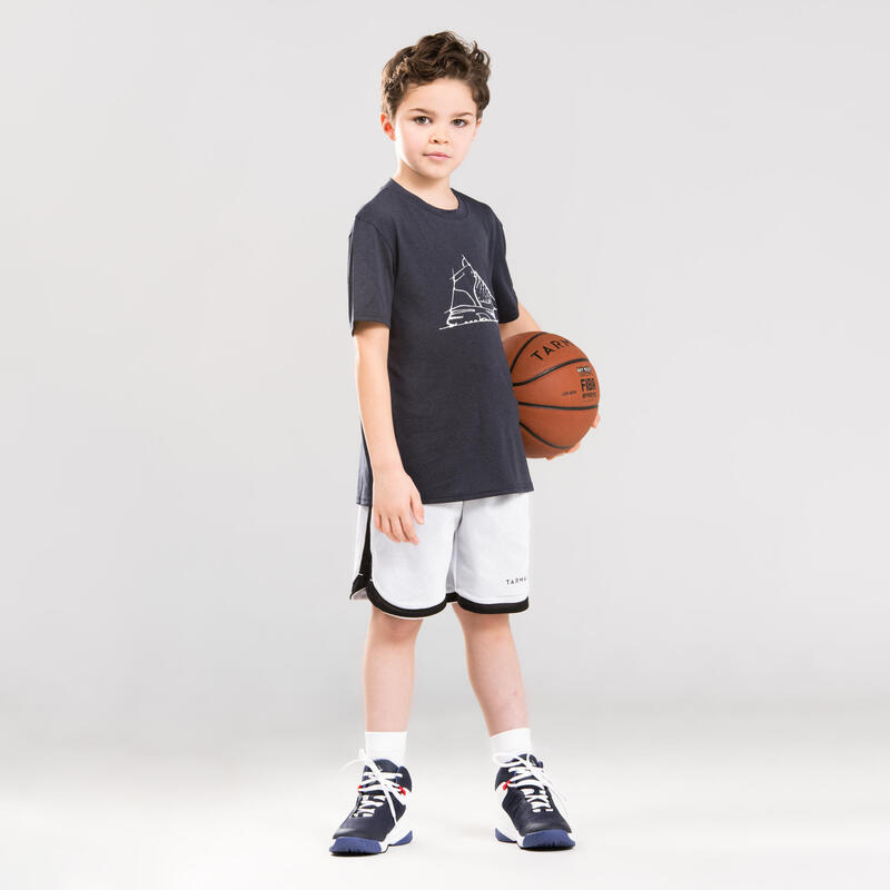 Camiseta Baloncesto Tarmak TS500 niños azul marino