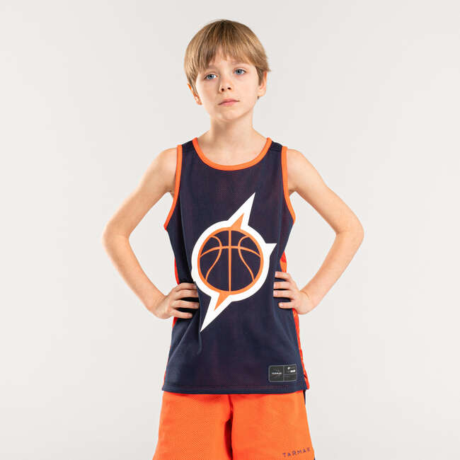 Canotta basket jr T500R blu TARMAK ABBIGLIAMENTO BASKET JUNIOR Sport