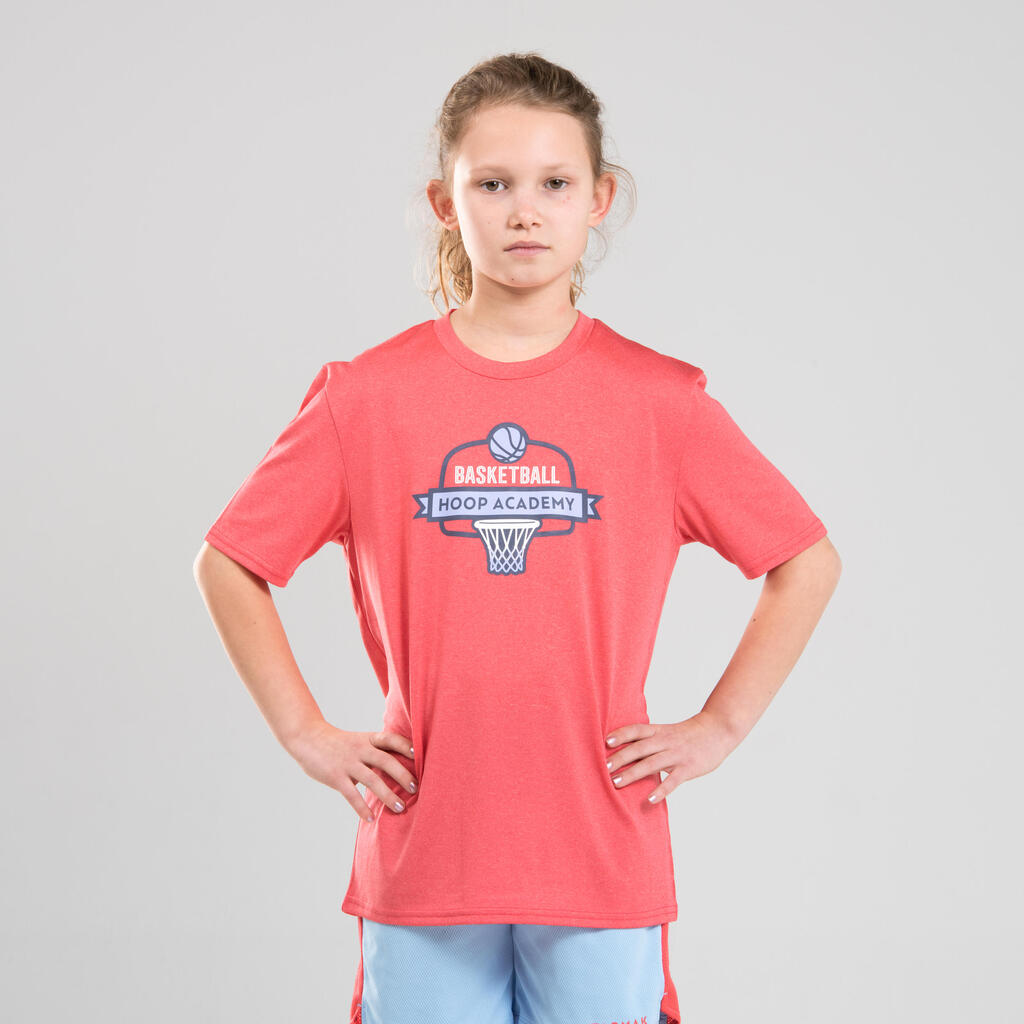 Girls'/Boys' Basketball T-Shirt / Jersey TS500 - Pink