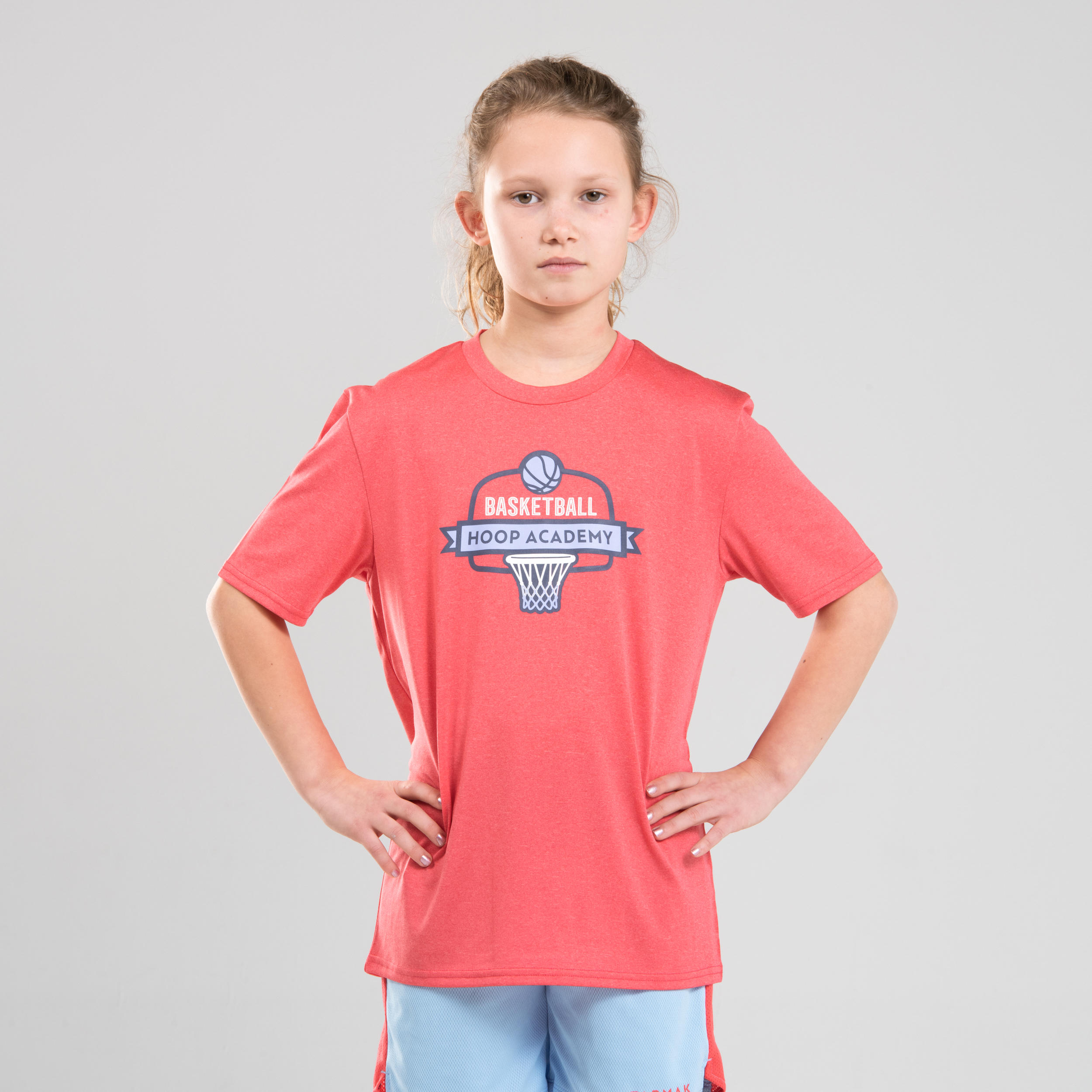 Girls'/Boys' Basketball T-Shirt / Jersey TS500 - Pink 5/5