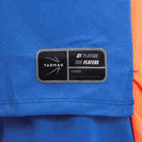 Boys'/Girls' Intermediate Sleeveless Basketball Jersey T500 - Blue/Orange Fox