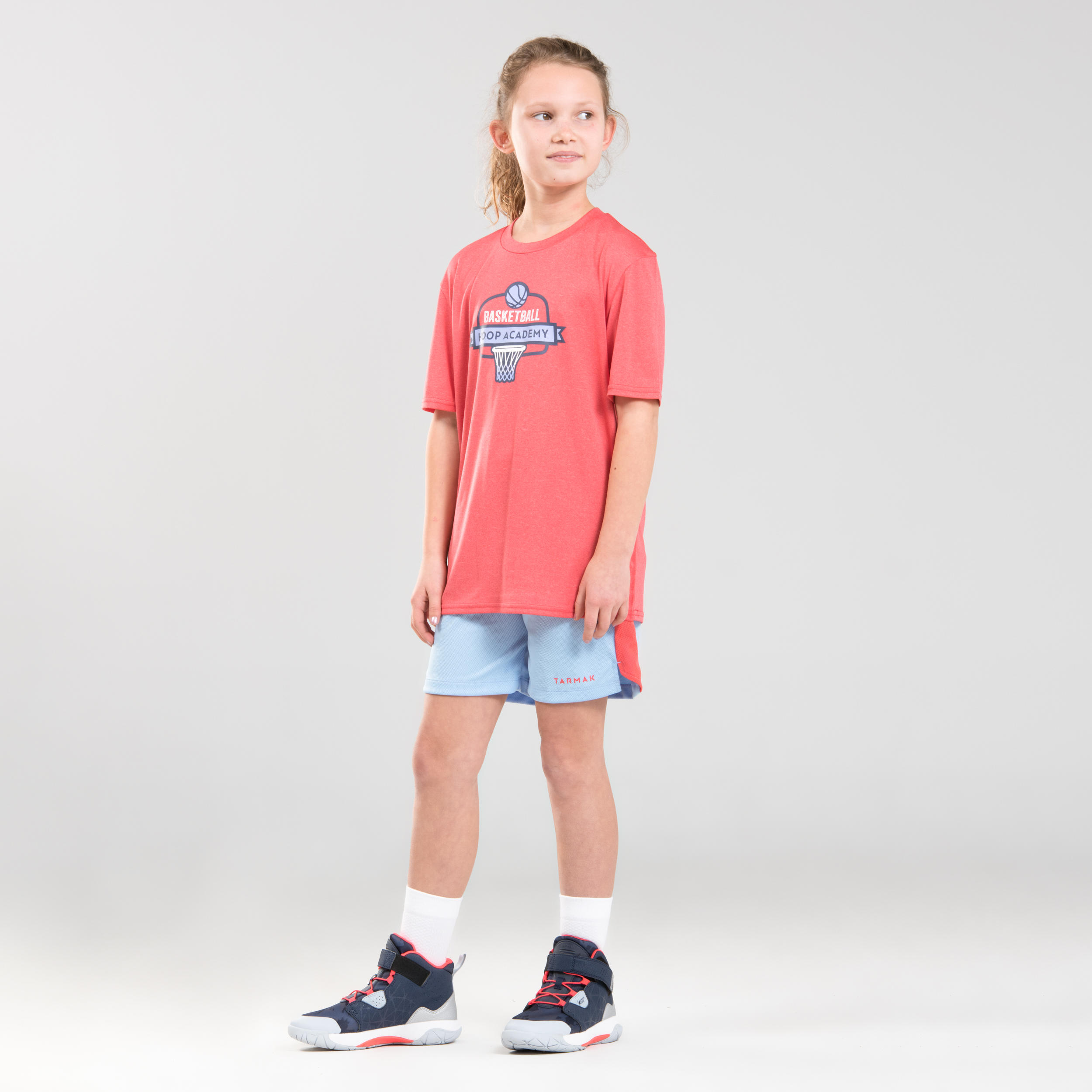 Girls'/Boys' Basketball T-Shirt / Jersey TS500 - Pink 2/5