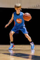 Basketballtrikot ärmellos T500 Fox blau/orange