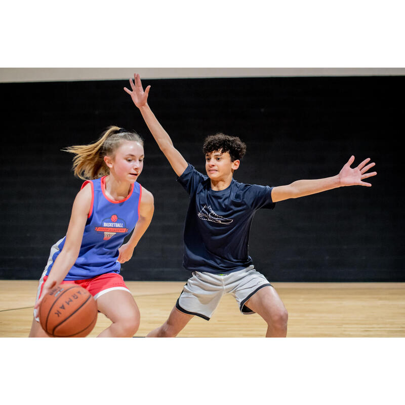 Camiseta Baloncesto Tarmak TS500 niños azul marino