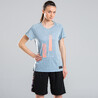 Women Basketball TShirt TS500  Blue Grey