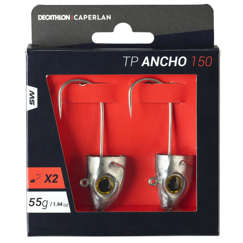 Cabeza plomada señuelo shad TP ANCHO 150 55 g x2