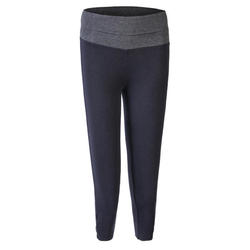 Women's Organic Cotton Gentle Yoga Cropped Bottoms - Black/Grey