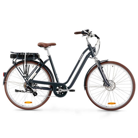 Електричний міський велосипед Elops 900 E з низькою рамою - Синій