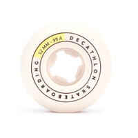52 mm 99A Conical Skateboard Wheels 4-Pack - Ivory