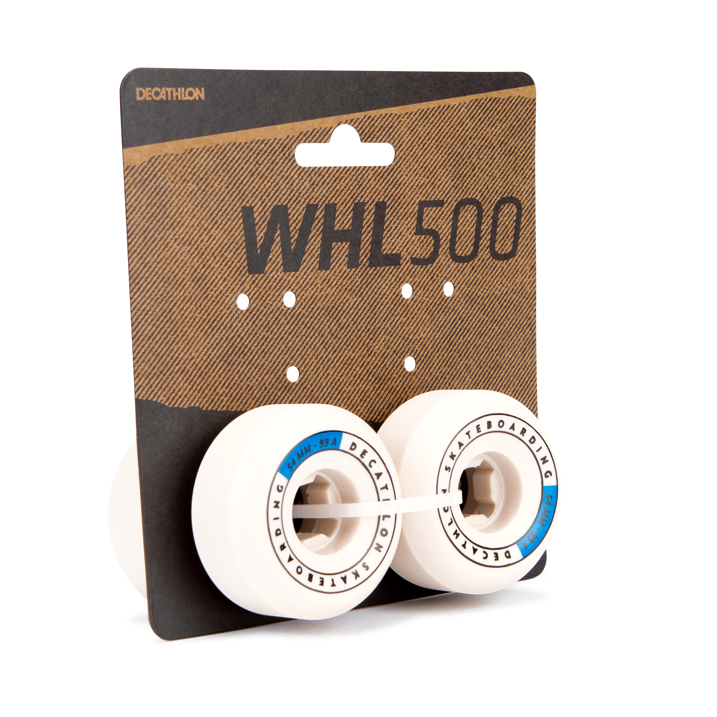 54 mm 99A Conical Skateboard Wheels 4-Pack - Ivory 8/10