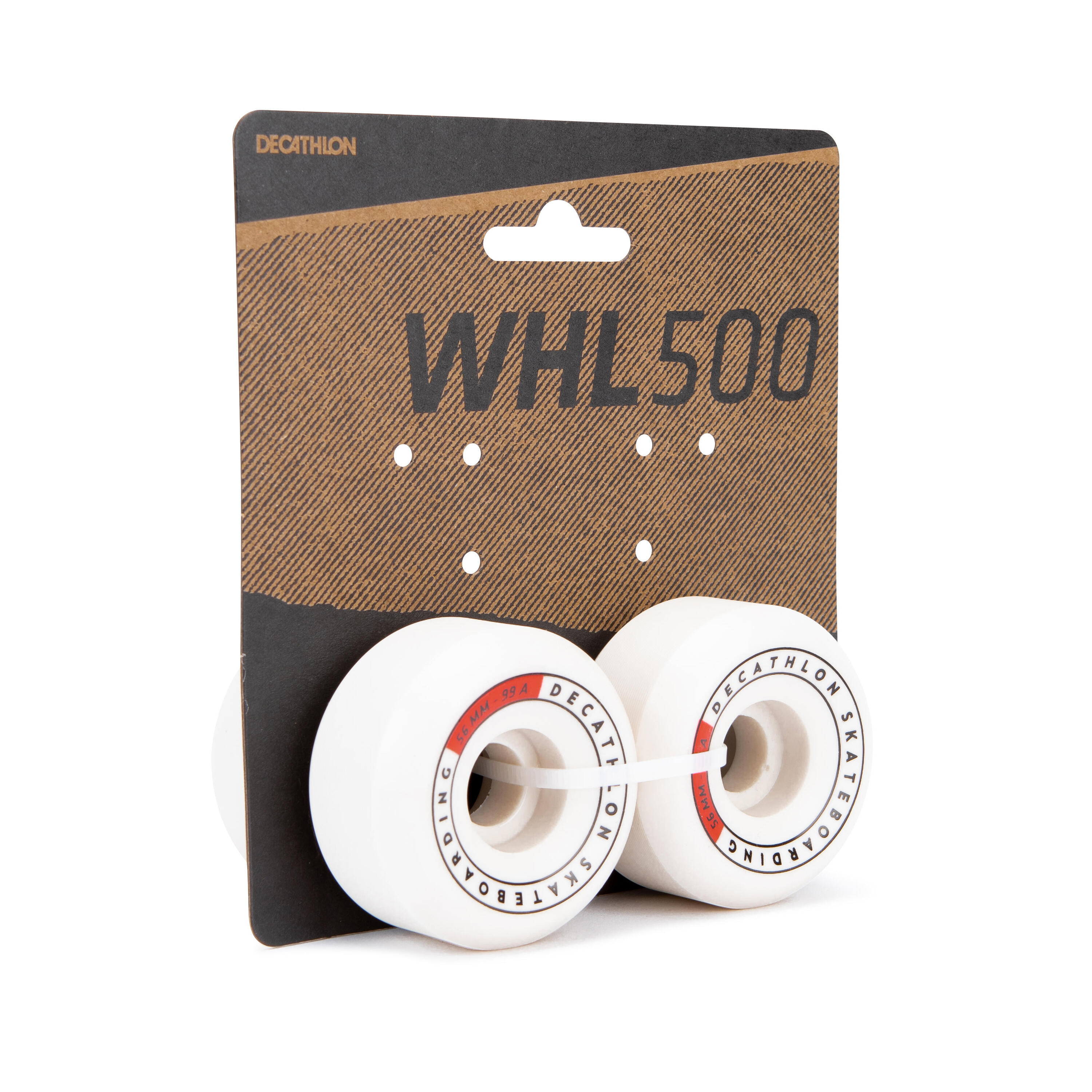 Sada 4 skateboardových koleček 56 mm 99A bílá kónická 8/13