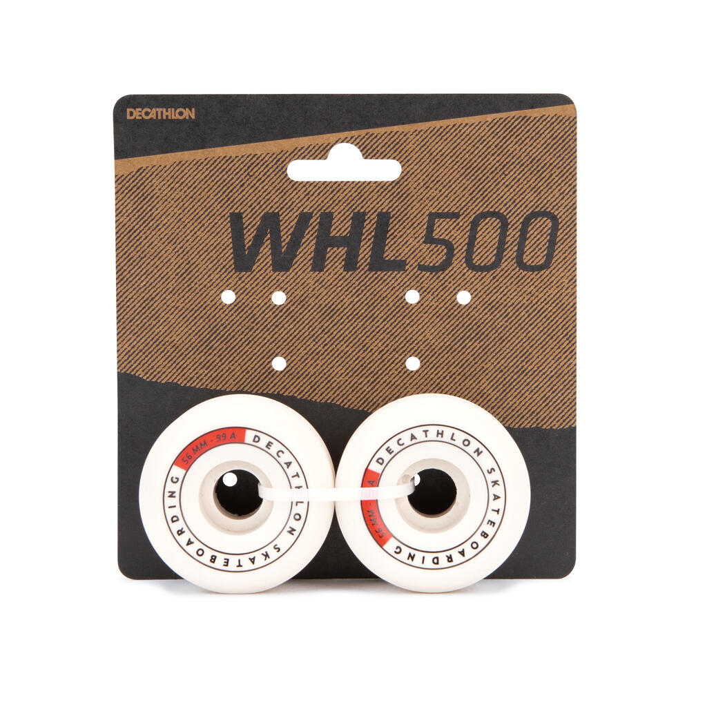 52 mm 99A Conical Skateboard Wheels 4-Pack - Ivory