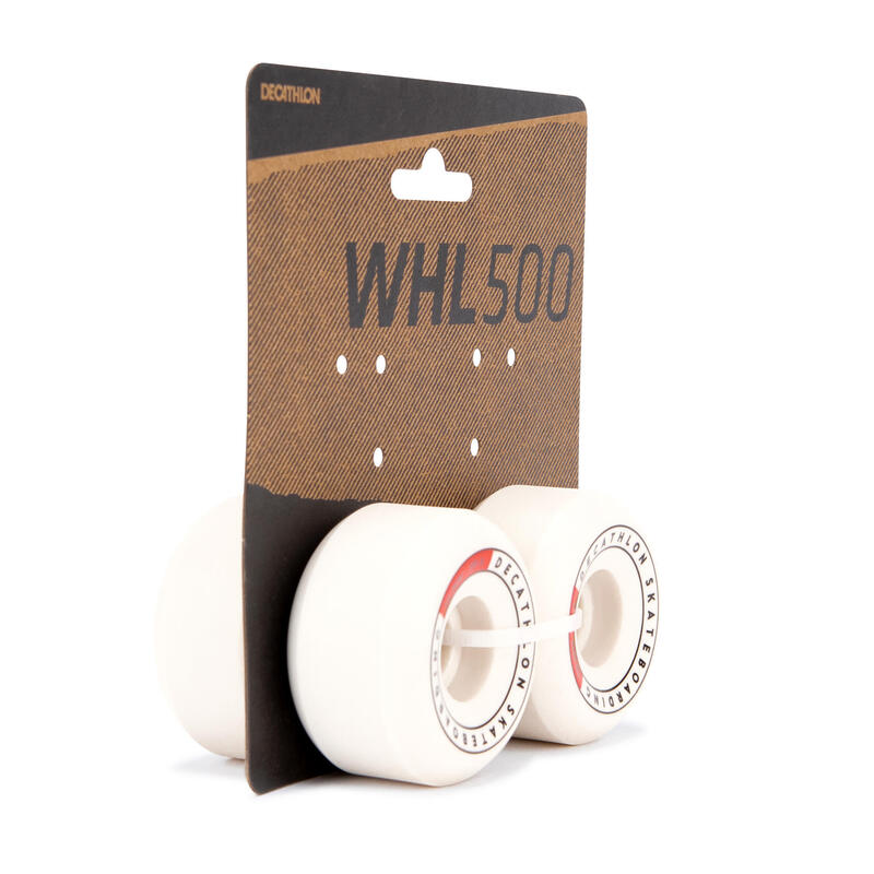 Sada 4 skateboardových koleček 56 mm 99A bílá kónická