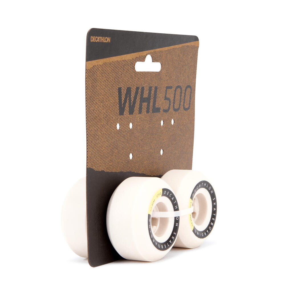 Kit de 4 ruedas para Skate	Oxelo		tamaño 52 mm 101a - forma cónica	beige