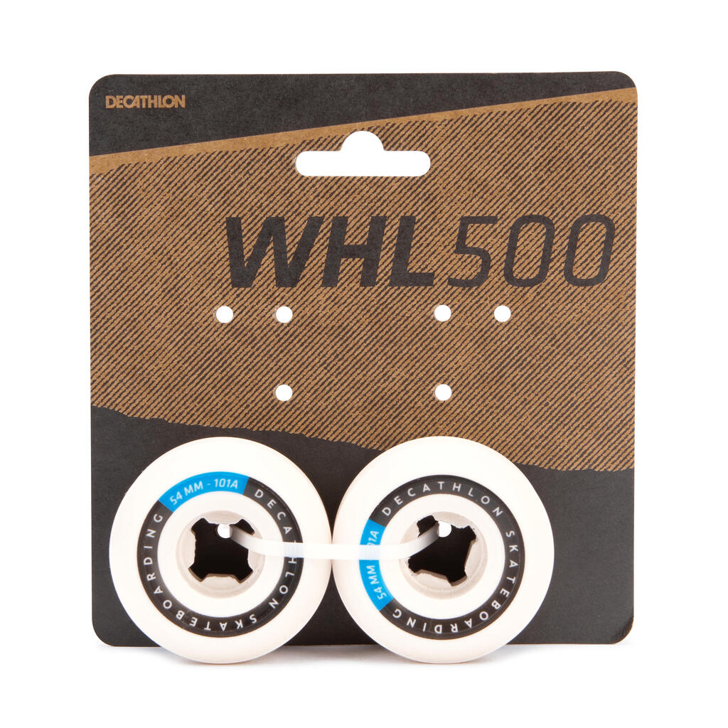 52 mm 101A Conical Skateboard Wheels 4-Pack - Ivory