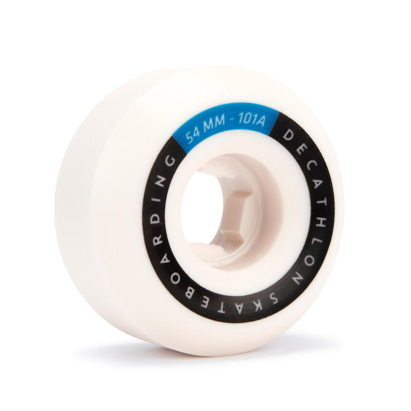 Ruote skateboard coniche 54 mm, 101A avorio x4