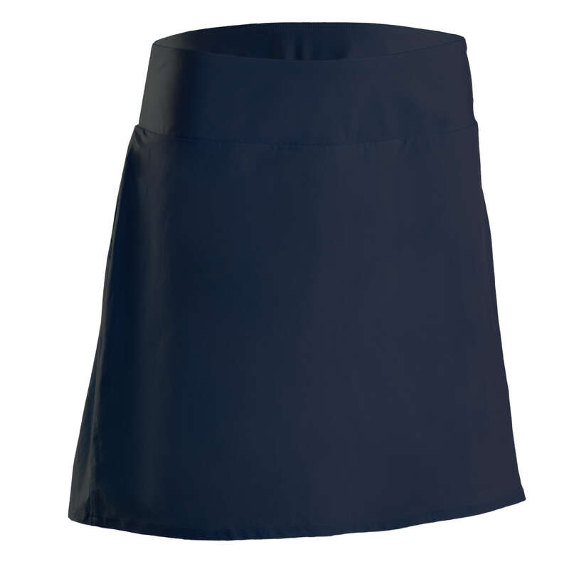 WOMENS WARM WEATHER GOLF CLOTHING Golf - Women's Skort 900 - Navy Blue INESIS - Golf Clothing