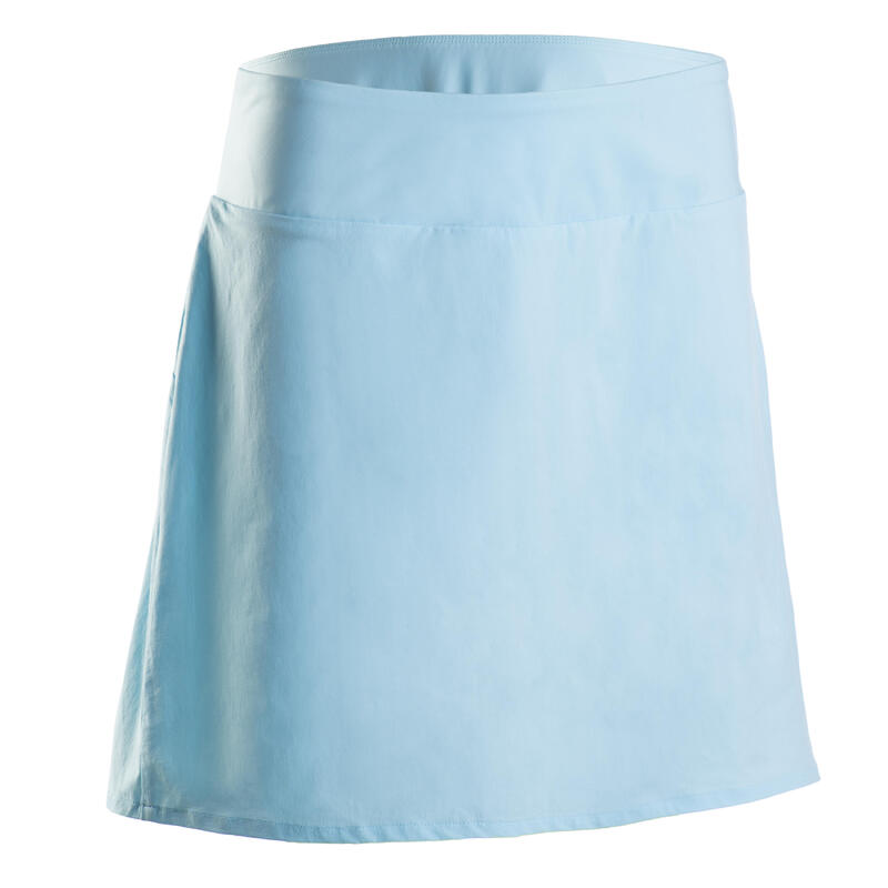 Jupe-short de golf femme WW500 bleu clair