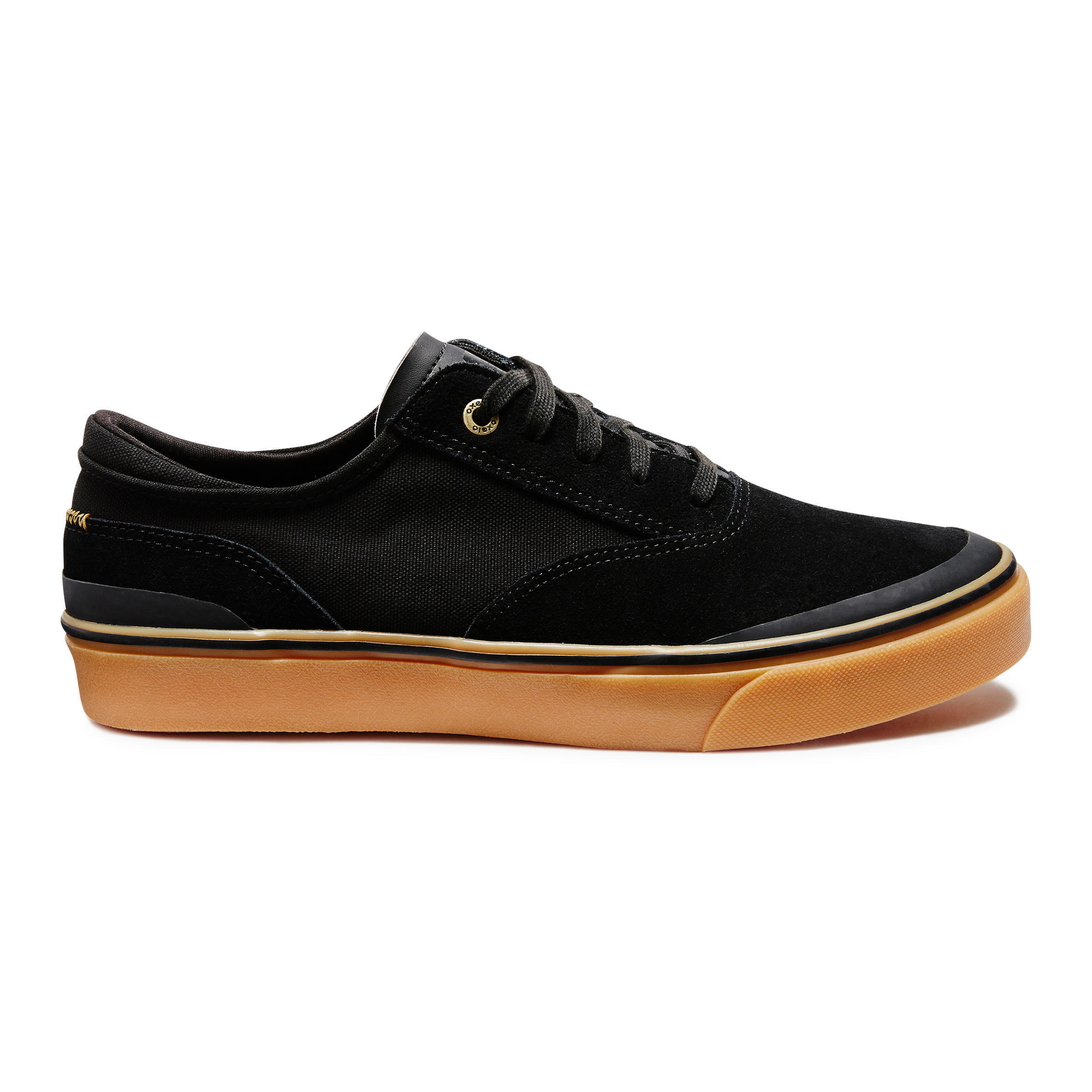 Vulca 500 Adult Low-Top Skate Shoes - Black/Rubber Sole 2/6
