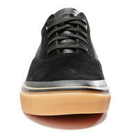 Chaussures basses de skateboard adulte VULCA 500 noire, semelle gomme