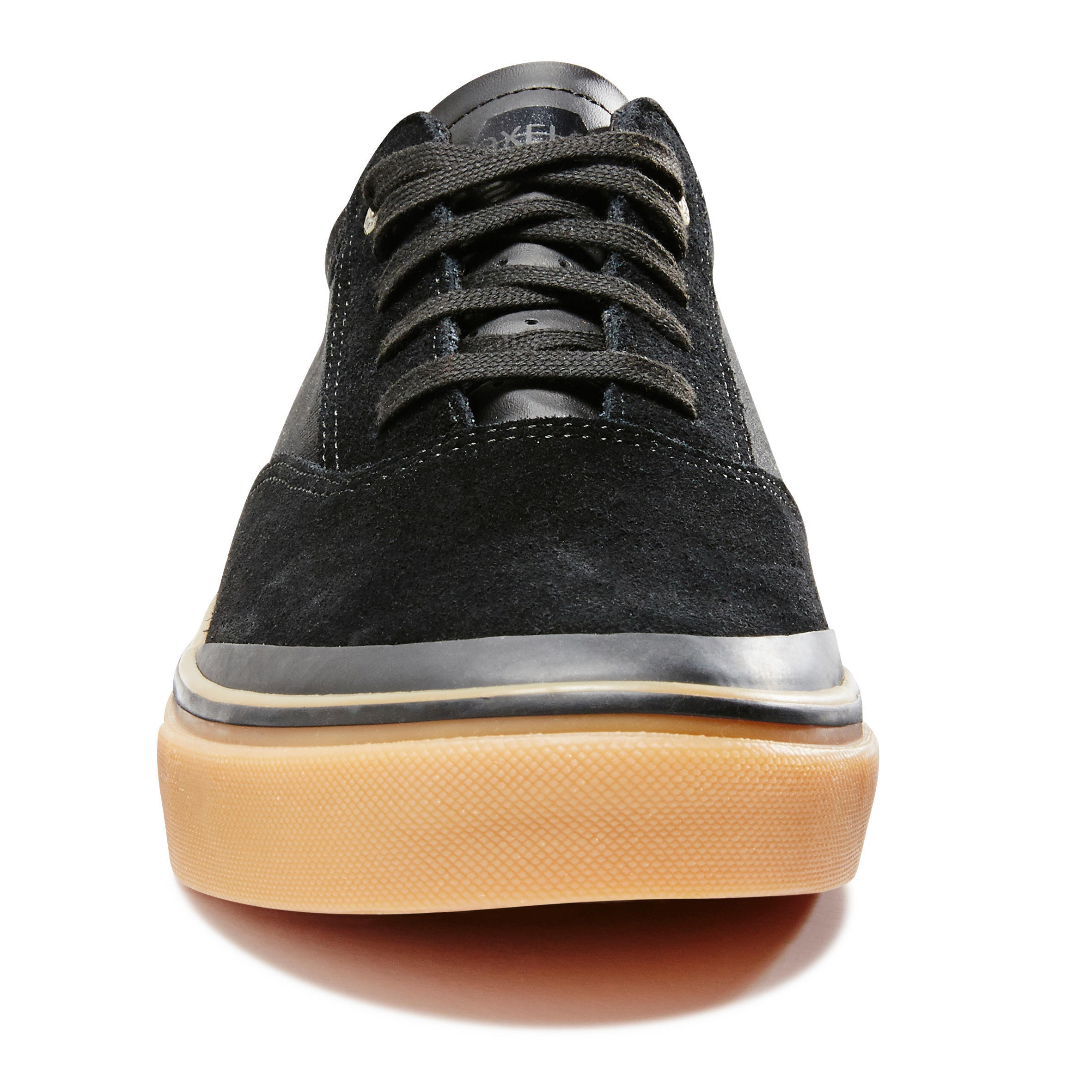 Vulca 500 Adult Low-Top Skate Shoes - Black/Rubber Sole 4/6