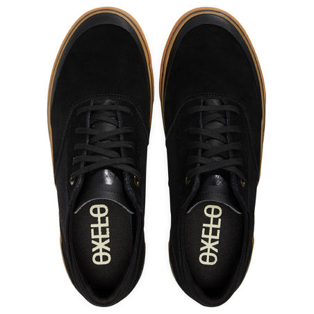 Vulca 500 Adult Low-Top Skate Shoes - Black/Rubber Sole