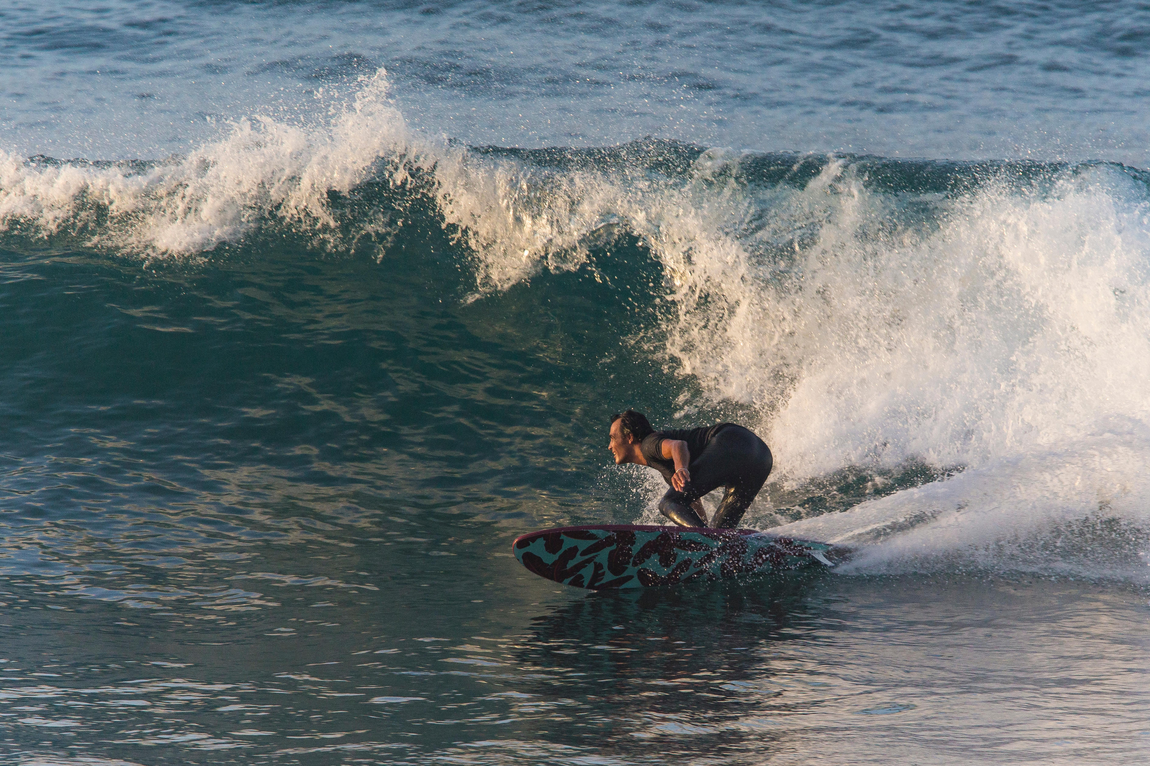 Planche de surf en mousse 7' 500. Livrée avec 1 cordon et 3 ailerons. - OLAIAN