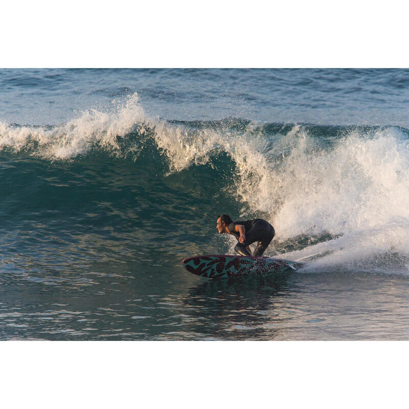 Tavola surf soft 500 7’ con leash e 3 pinne