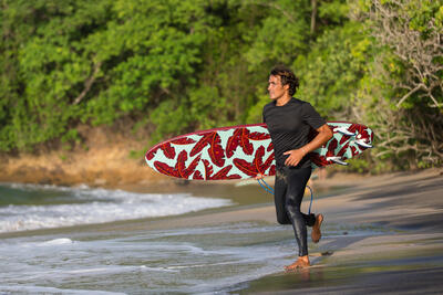 Legging anti UV surf 100 homme bleu ardoise Eco