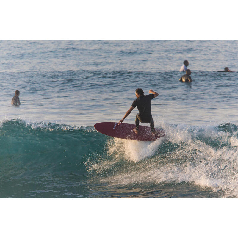 Uv-werende surflegging voor heren 100 blauwgrijs