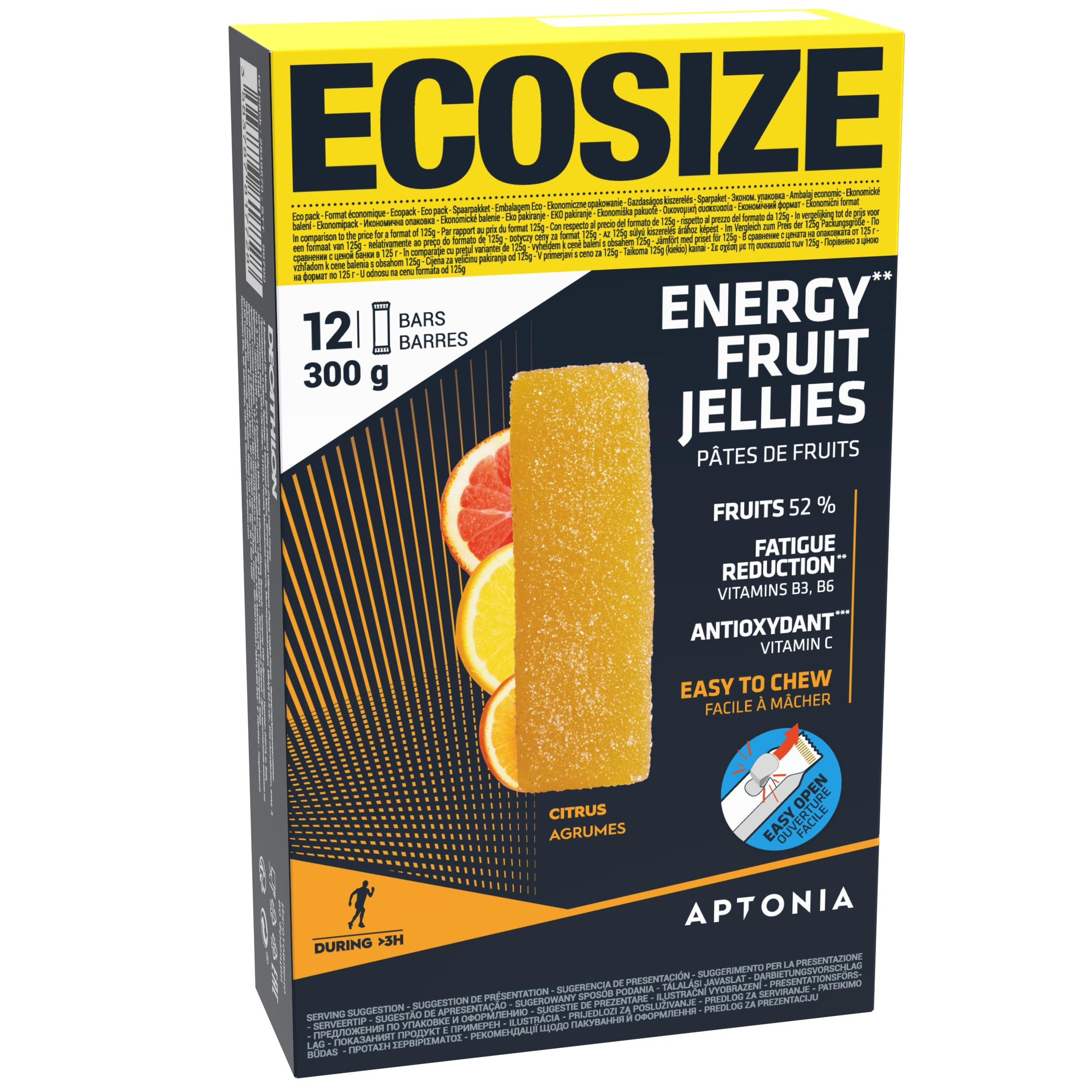 ECOSIZE ENERGY FRUIT JELLIES FRUIT JELLY 12X25 G CITRUS APTONIA