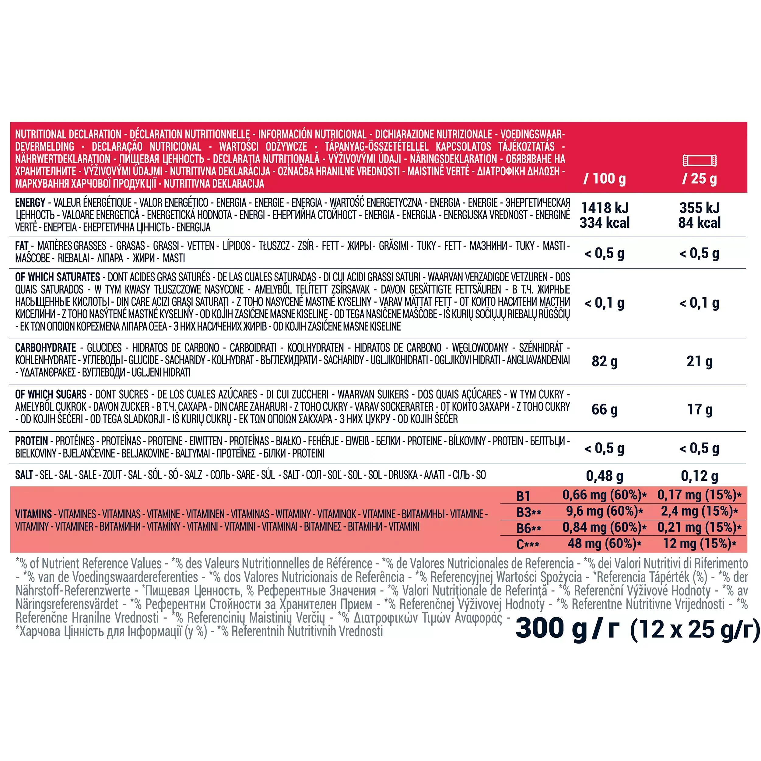 Strawberry and cranberry energy fruit paste, x12 2/3