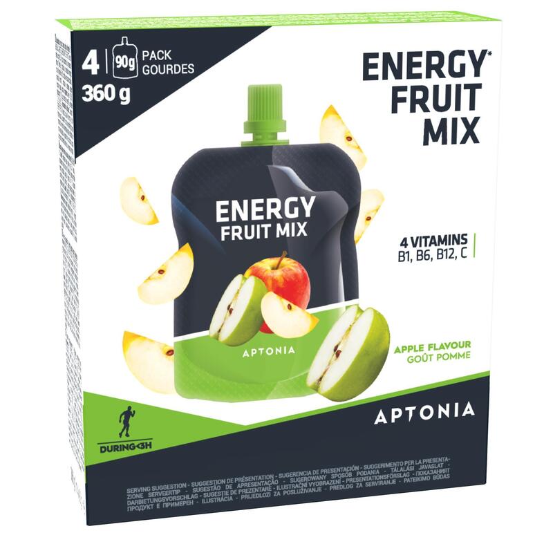 Gyümölcsspecialitás energiapótláshoz, 90 g, 4 db, almás