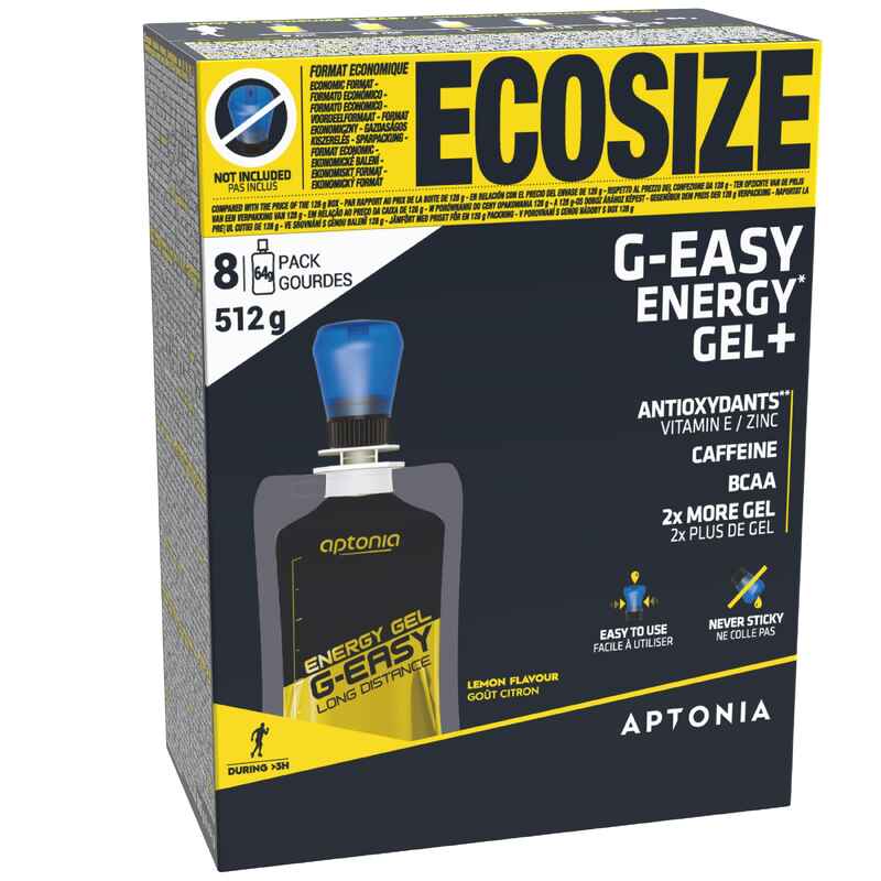 Energy-Gel+ LD G-Easy Zitrone Ecosize 8 × 64 g Energy-Gel+ LD G-Easy Zitrone Ecosize 8 × 64 g