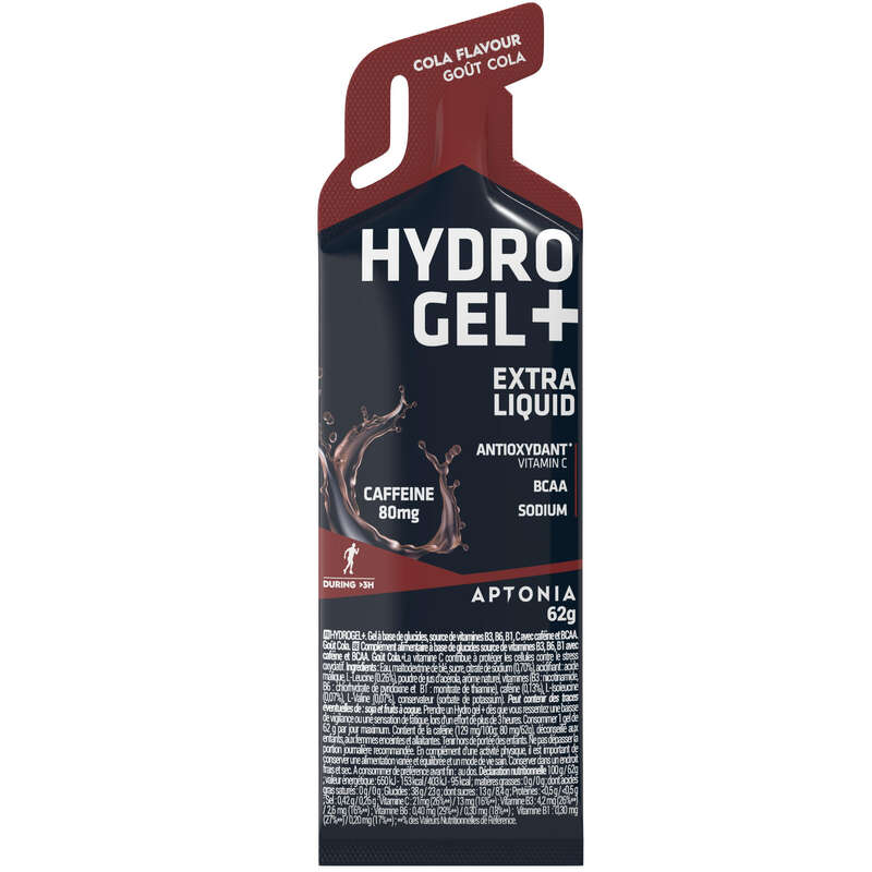 BARRAS, GÉIS& PÓS-ESFORÇO Hidratação e Alimentação - HYDROGEL + Cola 62g APTONIA - Esforço Superior a 3 Horas