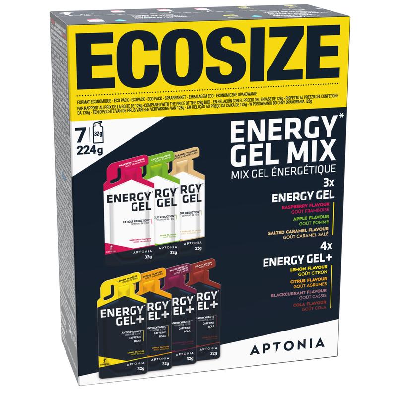 Pack of Energy Gels 7 x 32g Decathlon