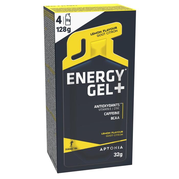 Gel énergétique ENERGY GEL+ citron 4 x 32g APTONIA Decathlon
