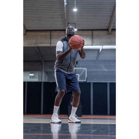 Men's/Women's Basketball Sleeveless Hoodie J100 - Grey