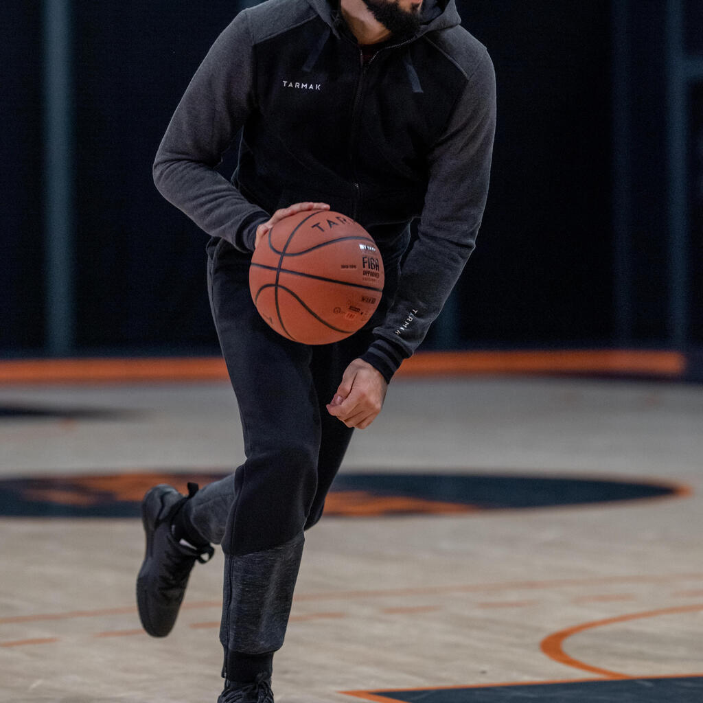 Men's Basketball Bottoms P500 - Black/Grey