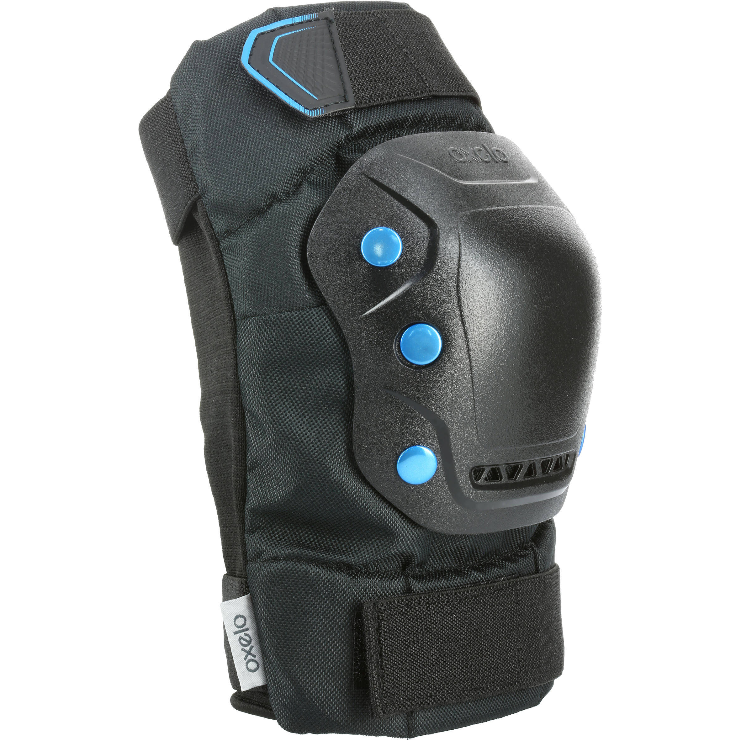 Adult Inline Skate Protection Gear Fit500 set of 3-Pieces - Black/Blue -  3