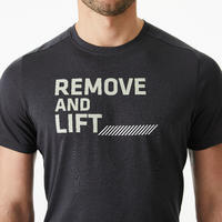 חולצת טי לאימוני קרוספיט לגברים - אפור