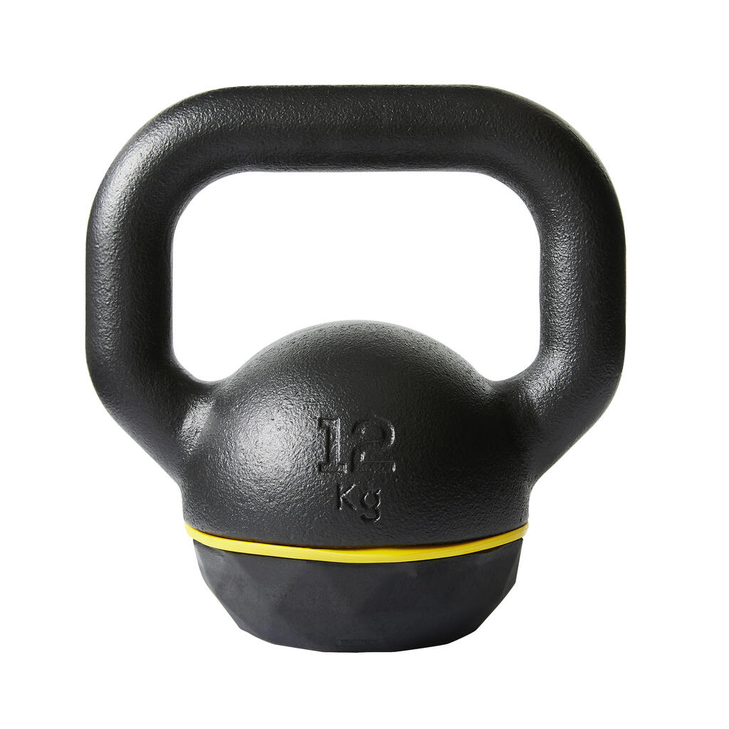 משקולת קטלבל עם בסיס גומי 12 ק"ג