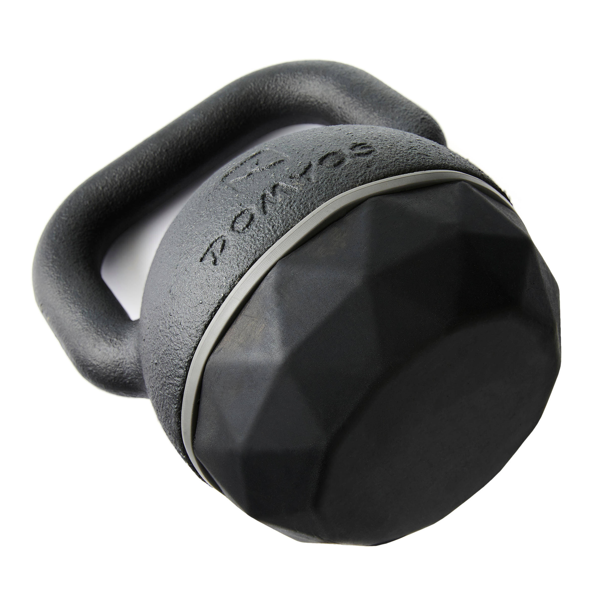 Gym Kettlebell 24 Kg Black Grey -  4